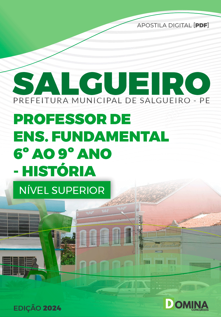 Apostila Prefeitura Salgueiro PE 2024 Professor de História