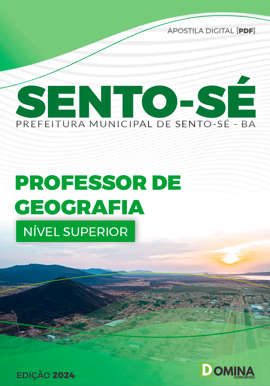 Apostila Pref Sento-Sé BA 2024 Professor de Geografia