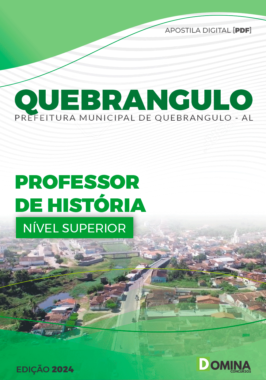 Apostila Pref Quebrangulo AL 2024 Professor de História