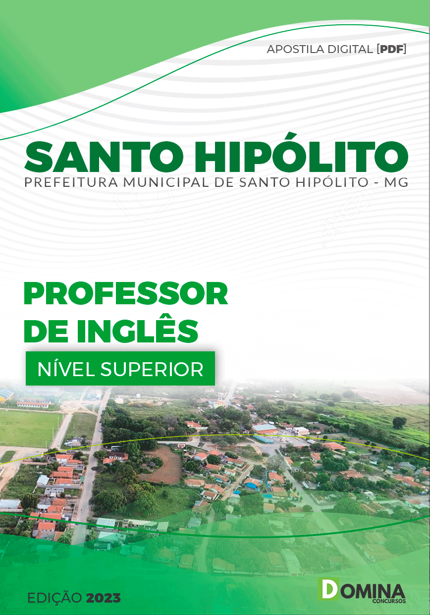 Apostila Pref Santo Hipólito MG 2024 Professor de Inglês