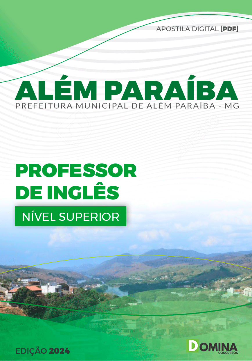 Apostila Prefeitura Além Paraíba MG 2024 Professor de Inglês