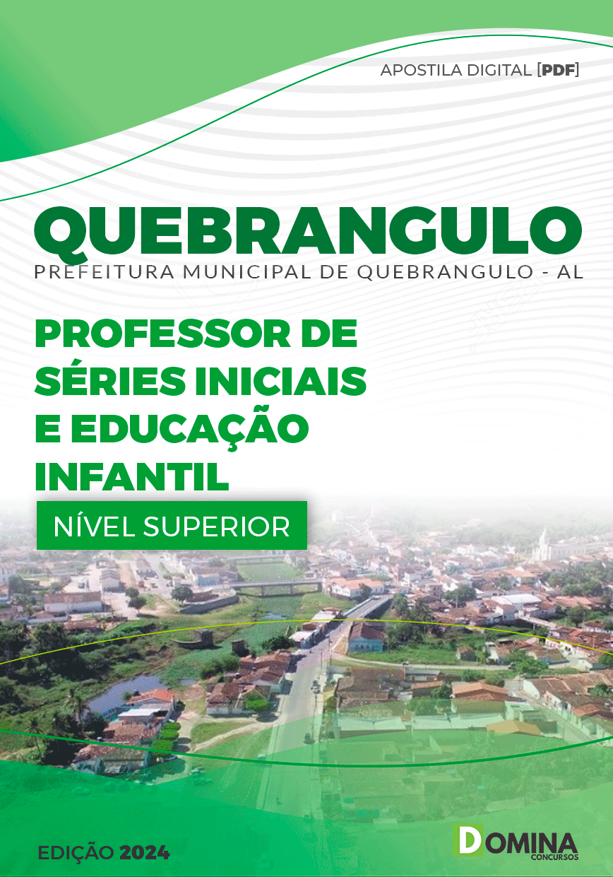Apostila Pref Quebrangulo AL 2024 Professor de Séries Iniciais