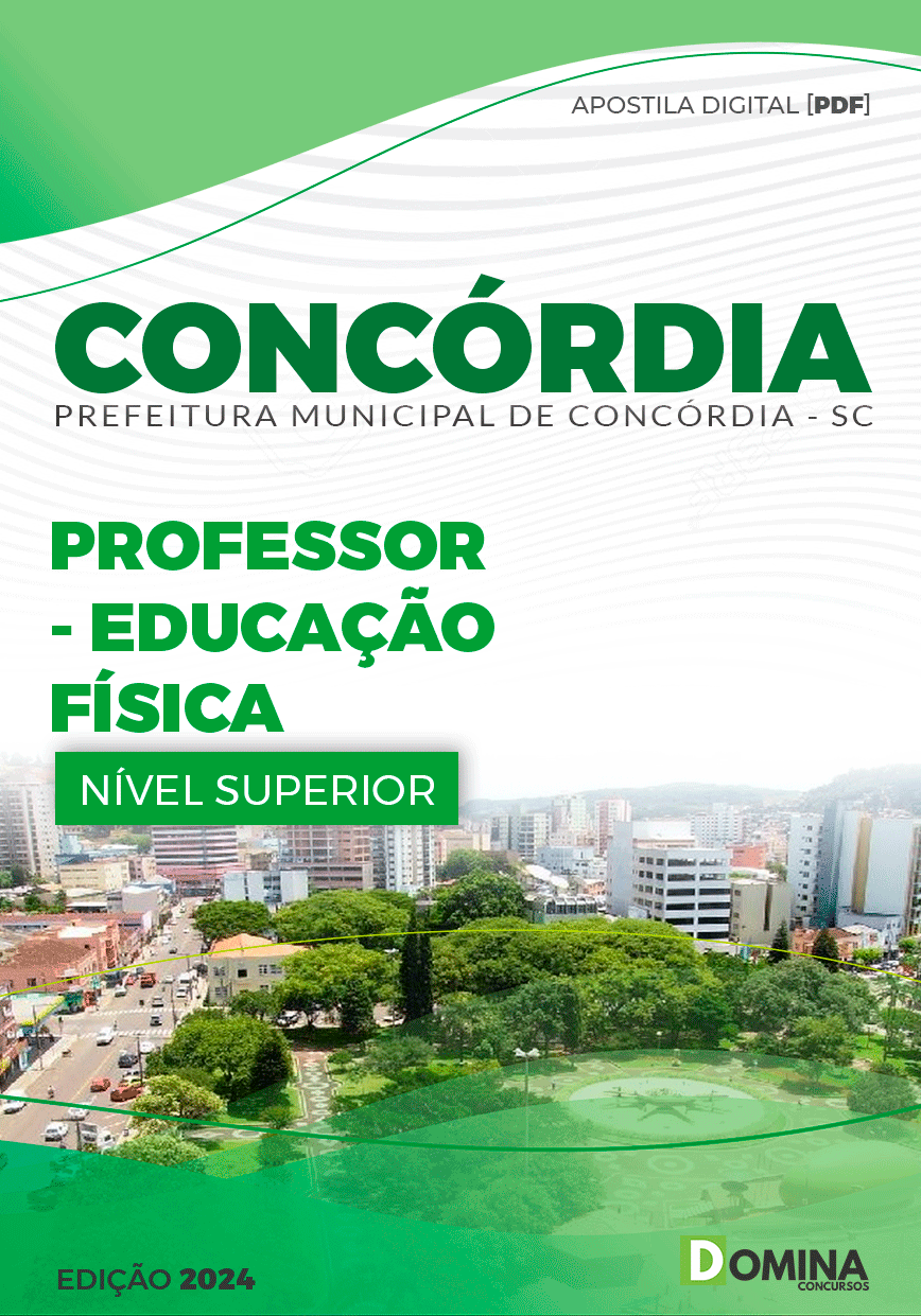 Apostila Prefeitura Concórdia SC 2024 Professor Educação Física