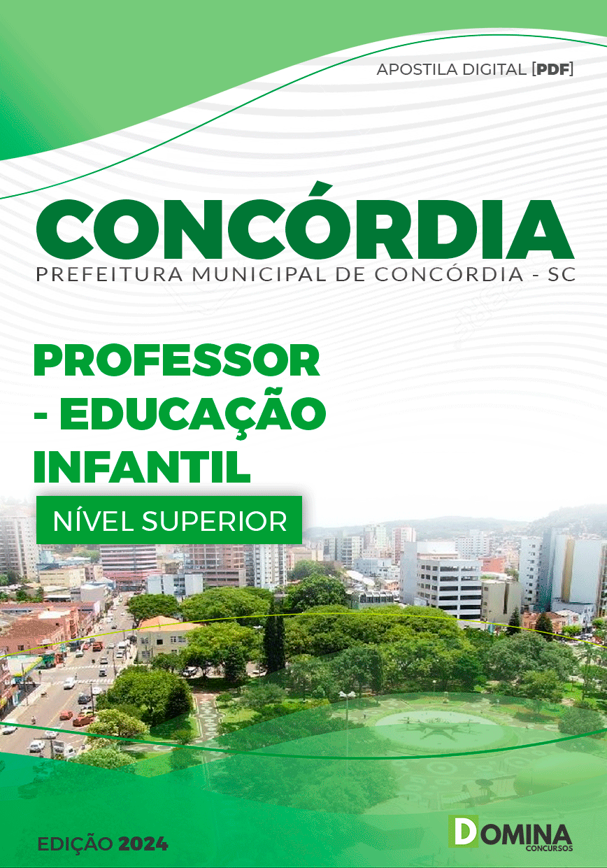 Apostila Prefeitura Concórdia SC 2024 Professor Educação Infantil