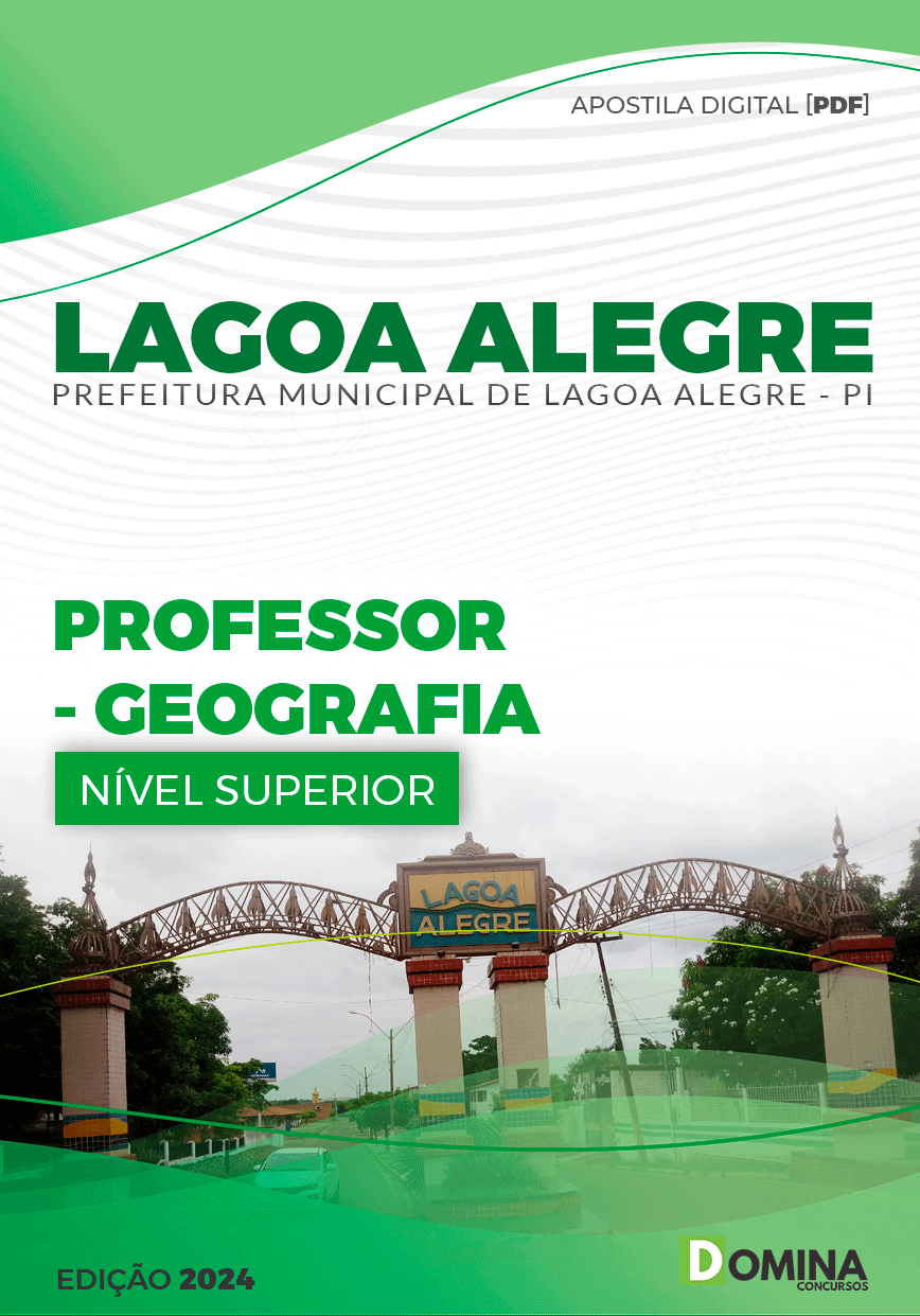 Apostila Prefeitura Lagoa Alegre PI 2024 Professor de Geografia
