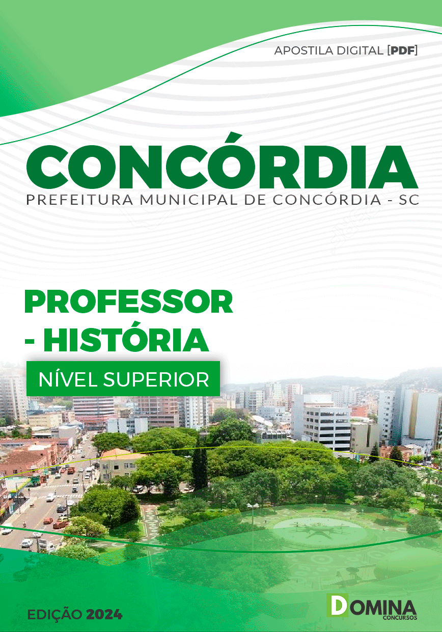 Apostila Prefeitura Concórdia SC 2024 Professor de História