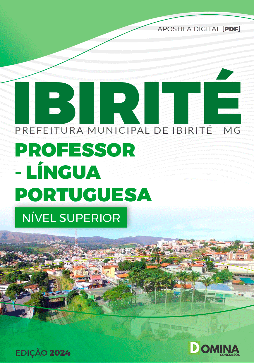 Apostila Pref Ibirité MG 2024 Professor Língua Portuguesa