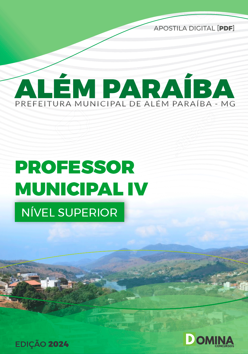 Apostila Prefeitura Além Paraíba MG 2024 Professor Municipal