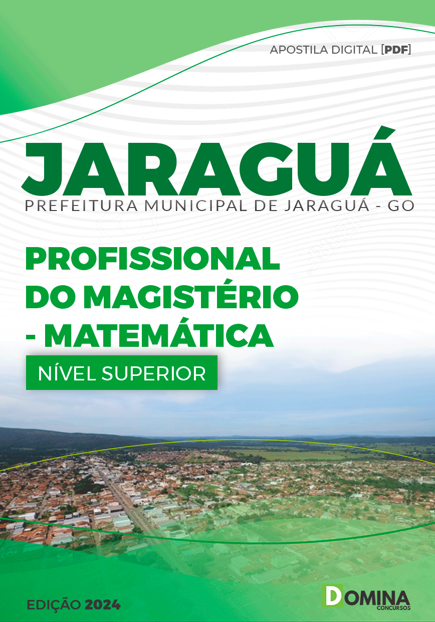 Apostila Pref Jaraguá GO 2024 Profissional Magistério Matemática