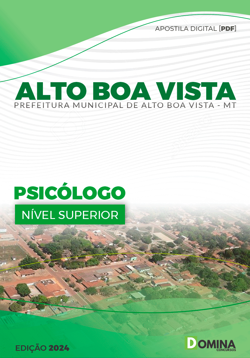 Apostila Pref Alto Boa Vista MT 2024 Psicólogo