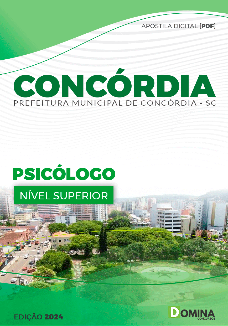 Apostila Prefeitura Concórdia SC 2024 Psicólogo