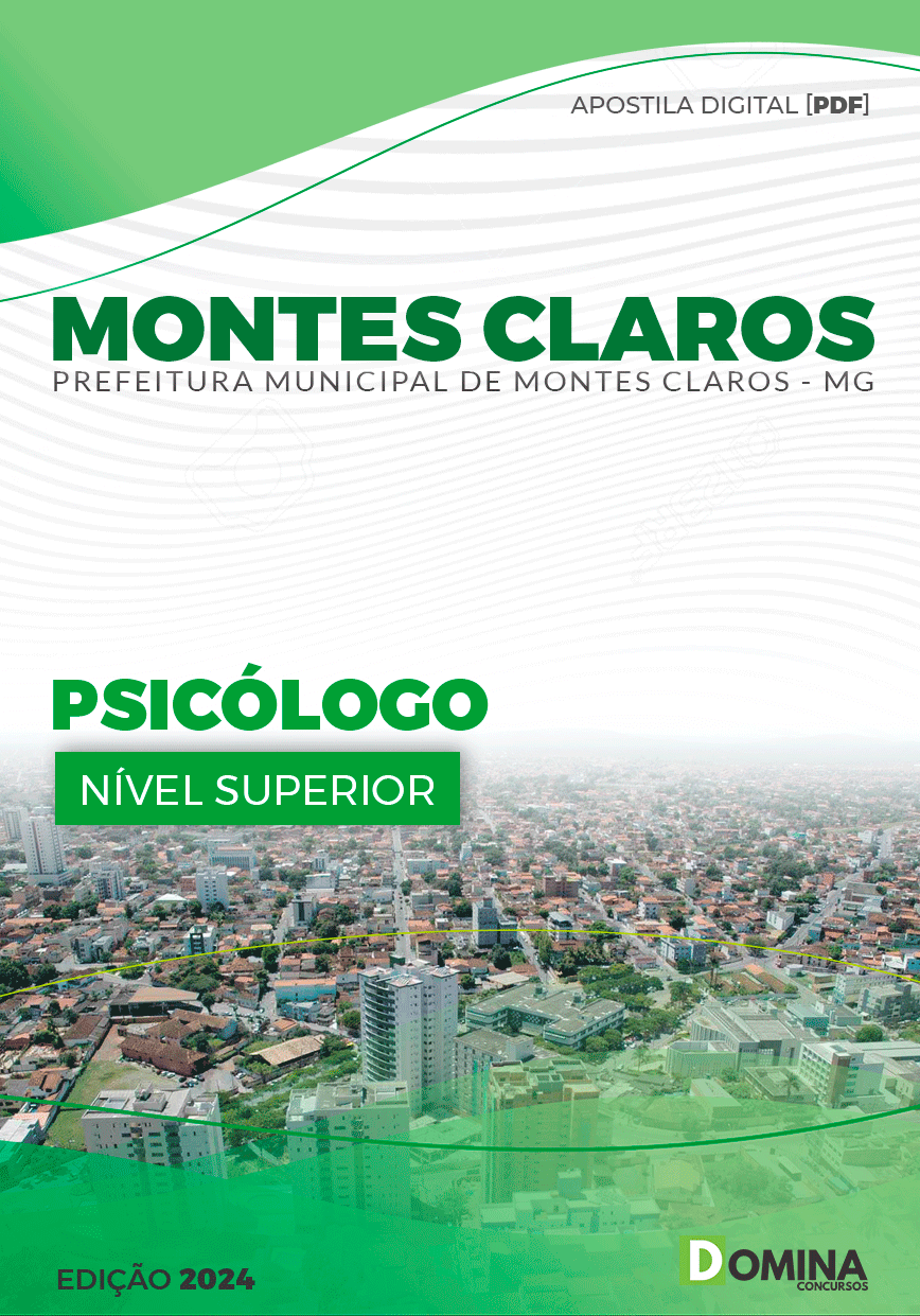 Apostila Prefeitura Montes Claros MG 2024 Psicólogo