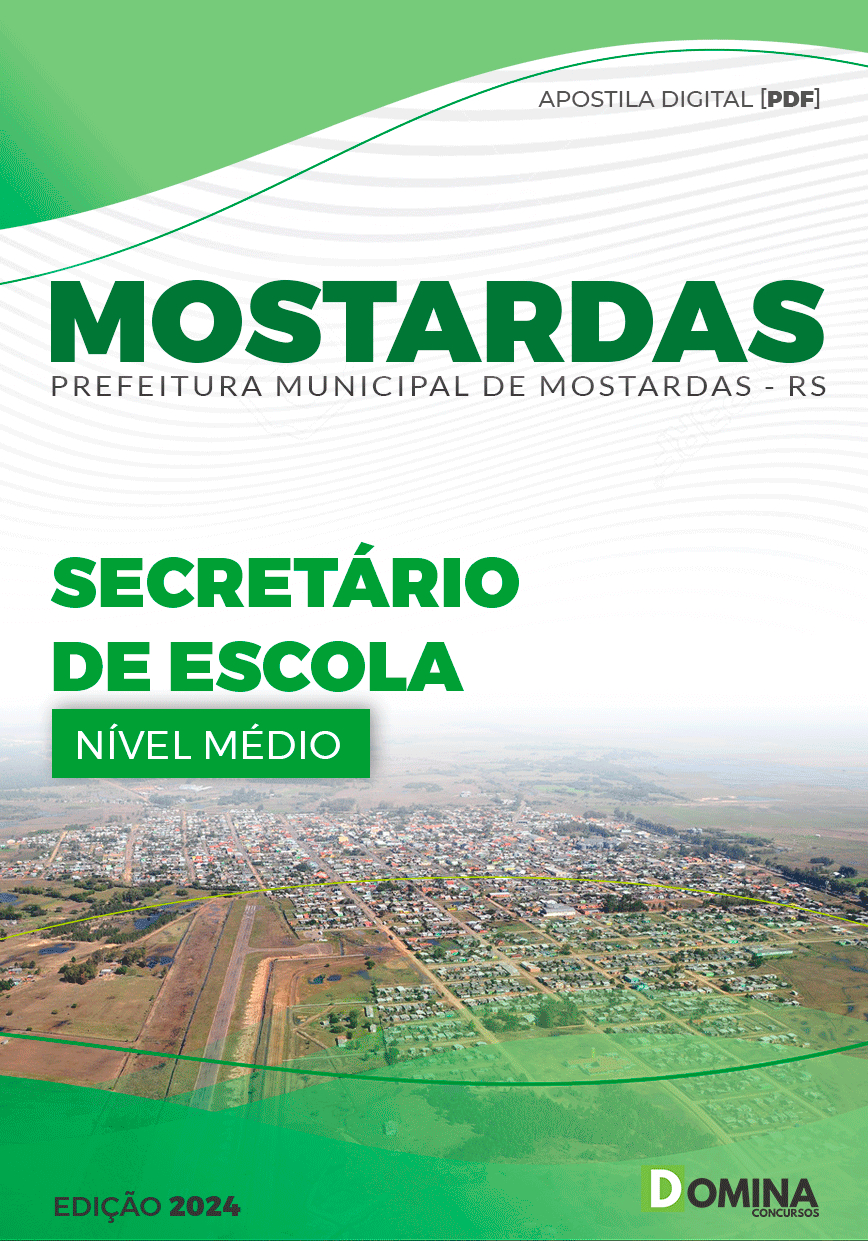 Apostila Prefeitura Mostardas RS 2024 Secretário de Escola