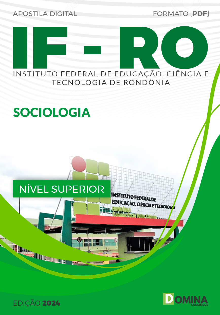 Apostila IFRO 2024 Professor EBTT Sociologia