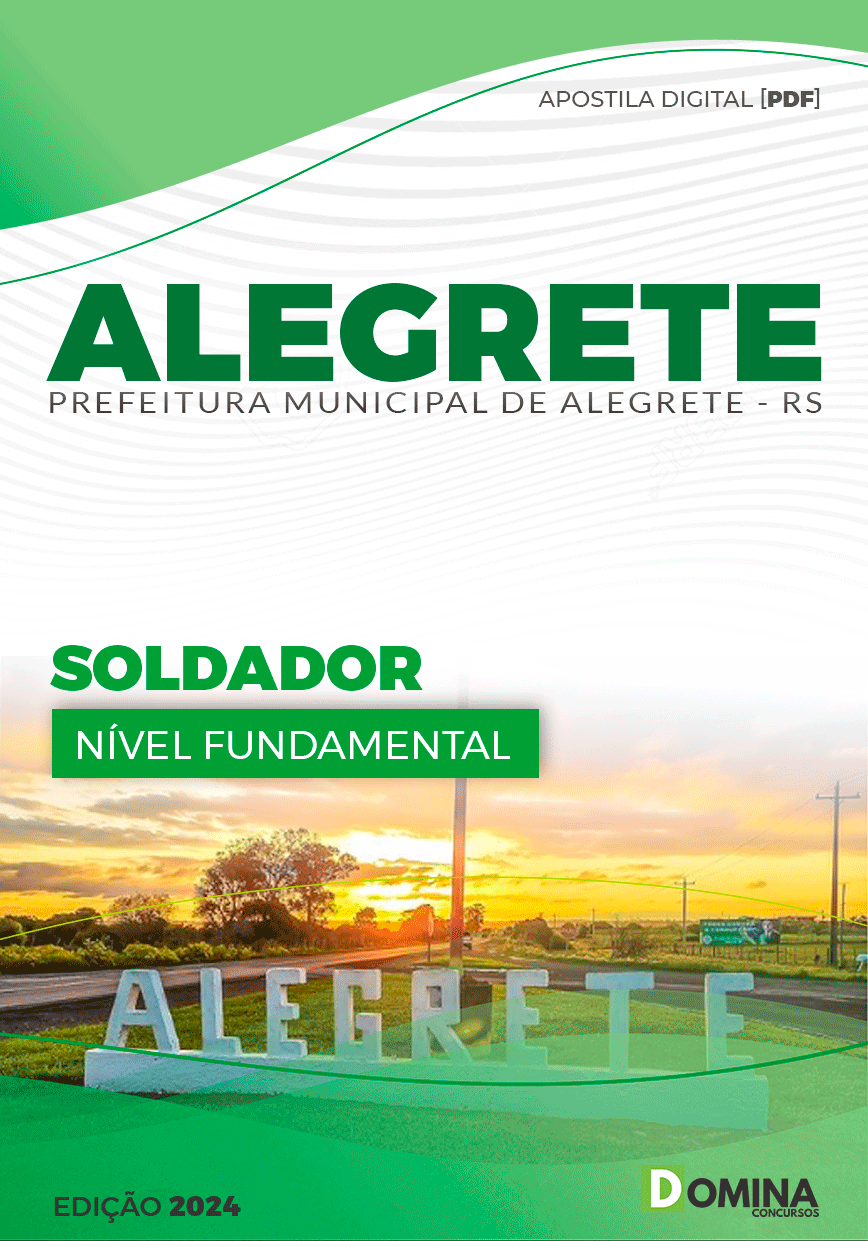 Apostila Prefeitura Alegrete RS 2024 Soldador