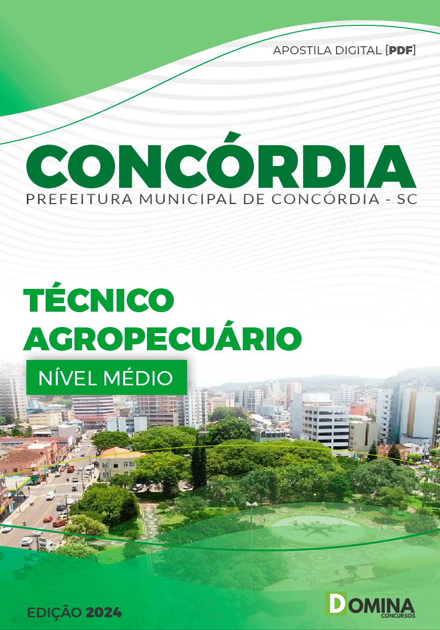 Apostila Prefeitura Concórdia SC 2024 Técnico Agropecuário