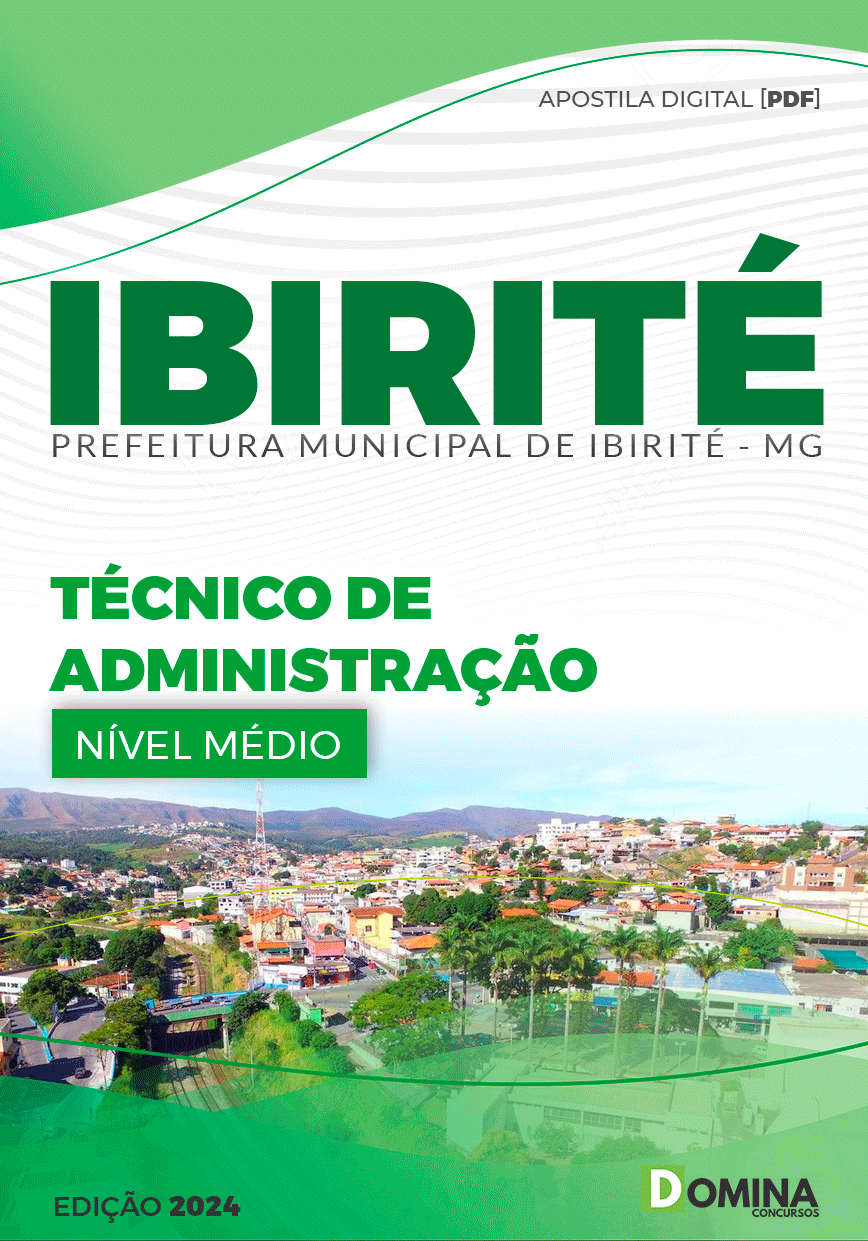 Apostila Pref Ibirité MG 2024 Técnico Administração