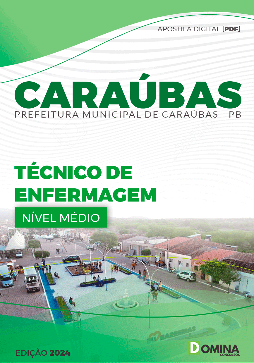 Apostila Pref Caraúbas PB 2024 Técnico Farmácia