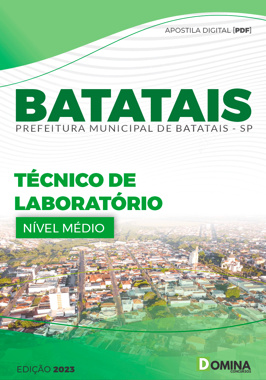 Apostila Pref Batatais SP 2024 Técnico Laboratório