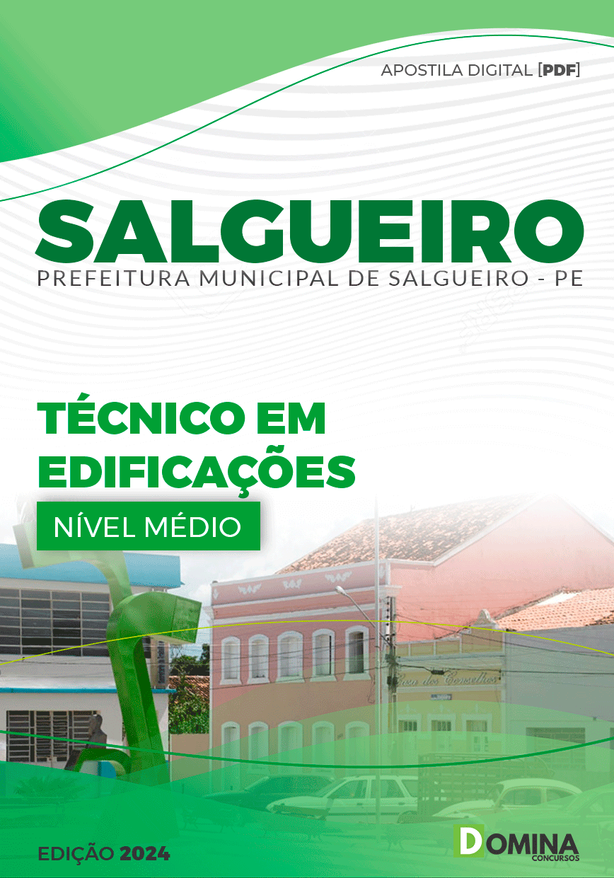 Apostila Prefeitura Salgueiro PE 2024 Técnico em Edificações