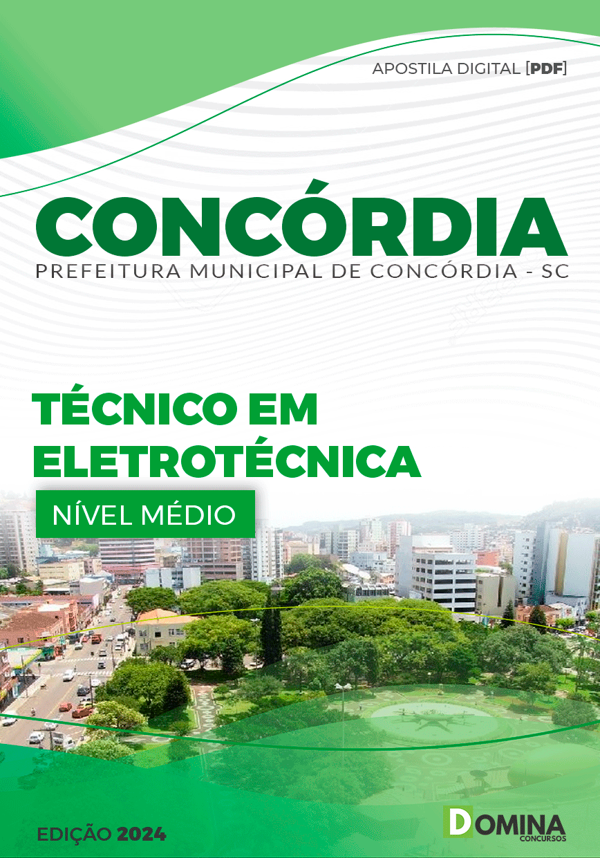 Apostila Prefeitura Concórdia SC 2024 Técnico em Eletrotécnica