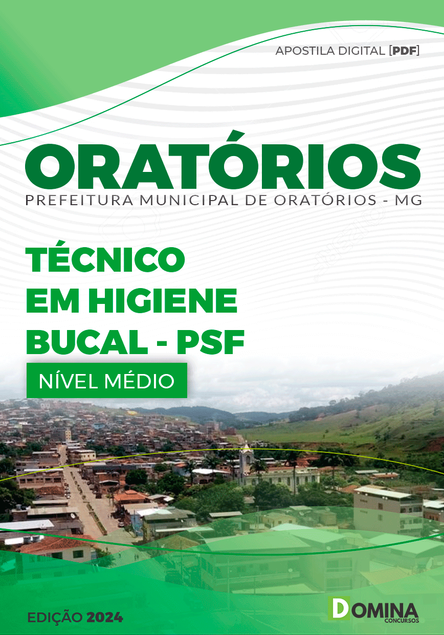 Apostila Pref Oratórios MG 2024 Técnico Saúde Bucal