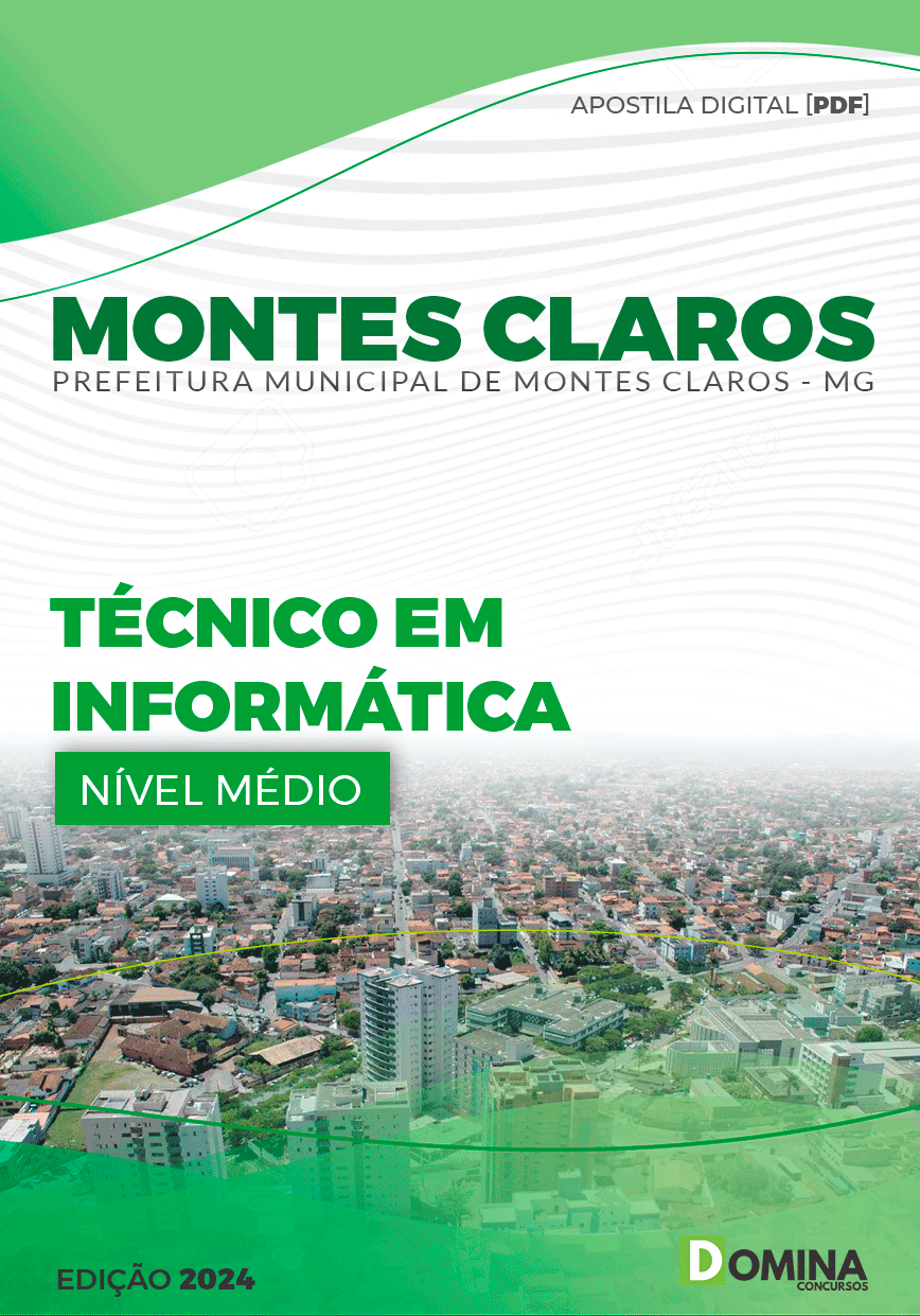 Apostila Pref Montes Claros MG 2024 Técnico Informática