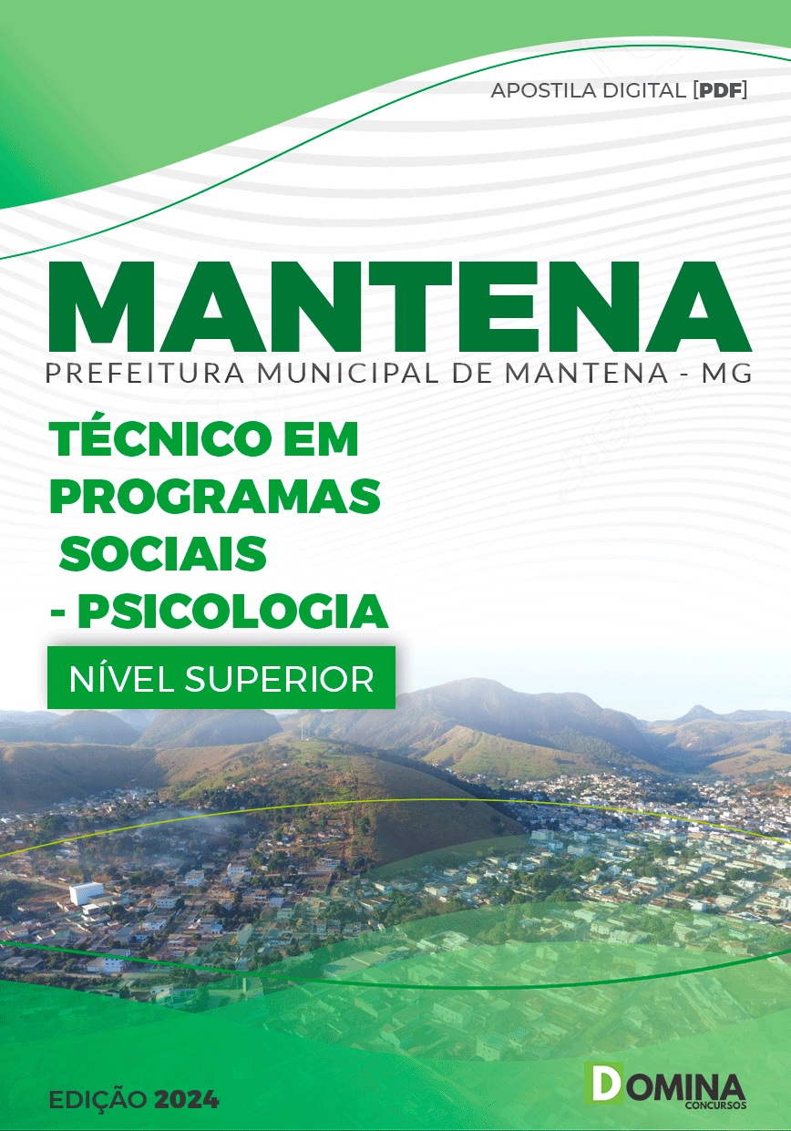 Apostila Pref Mantena MG 2024 Técnico Programas Sociais