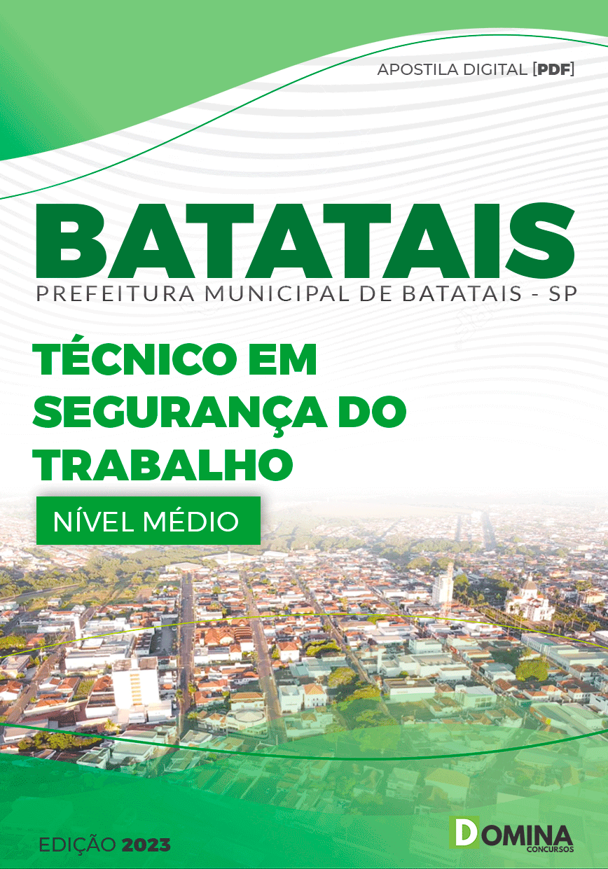 Apostila Pref Batatais SP 2024 Técnico Segurança Do Trabalho