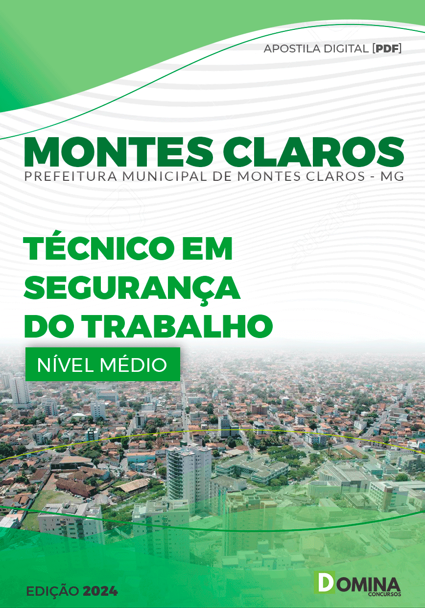 Apostila Pref Montes Claros MG 2024 Técnico Segurança Trabalho