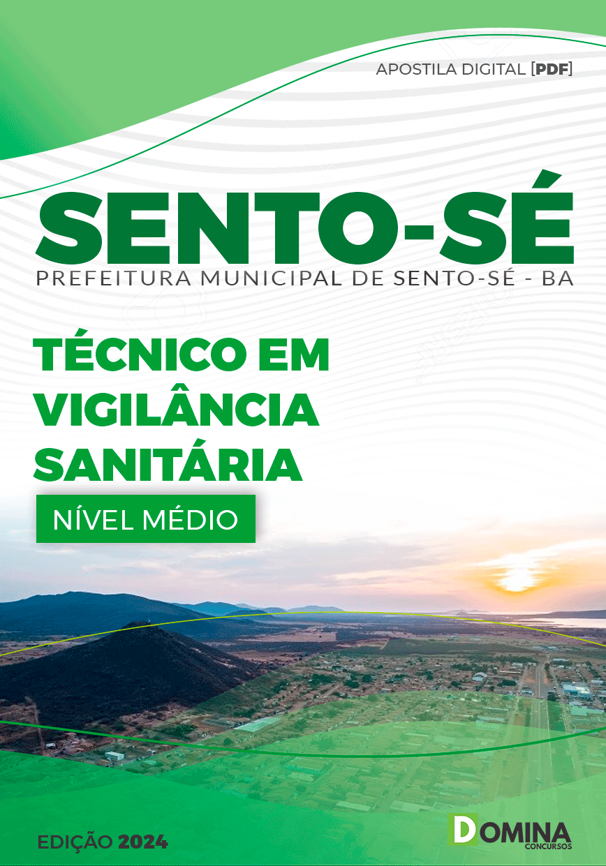 Apostila Pref Sento-Sé BA 2024 Técnico de Vigilância Sanitária