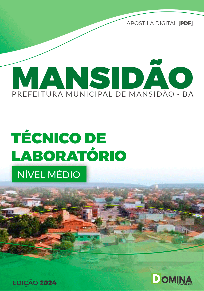 Apostila Pref Mansidão BA 2024 Técnico de Laboratório