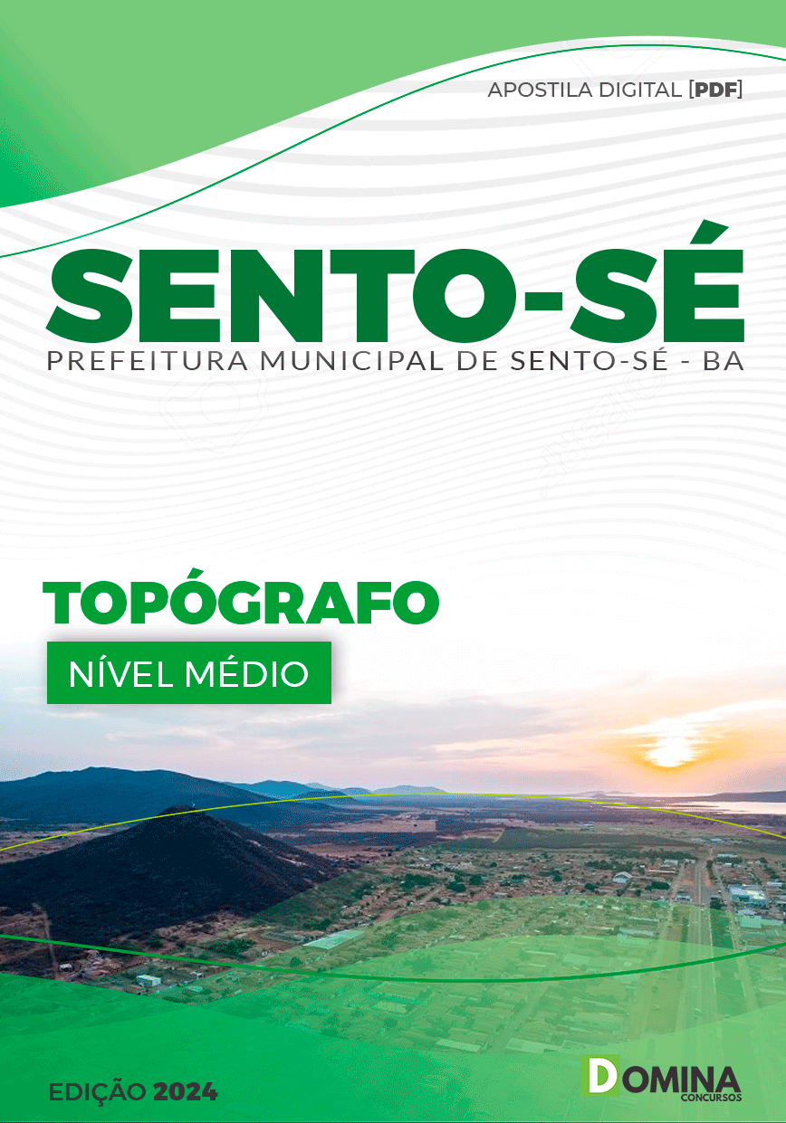 Apostila Pref Sento-Sé BA 2024 Topógrafo