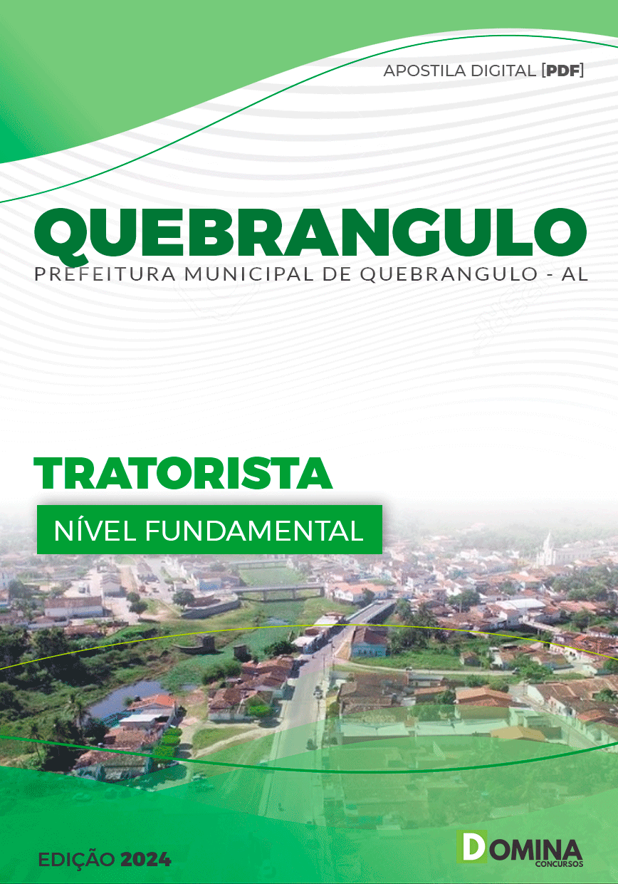 Apostila Pref Quebrangulo AL 2024 Tratorista