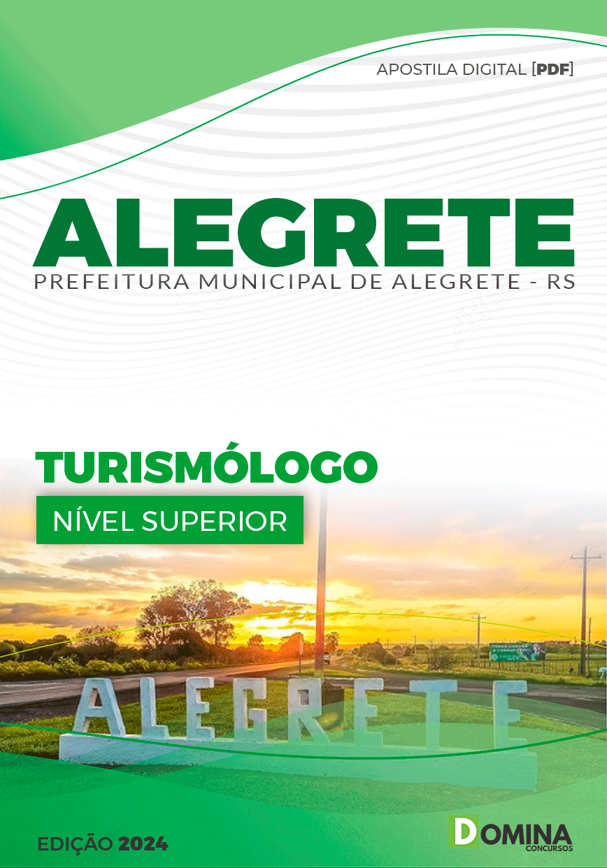 Apostila Prefeitura Alegrete RS 2024 Turismólogo