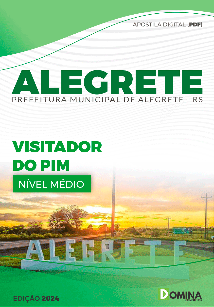 Apostila Prefeitura Alegrete RS 2024 Visitador do PIM