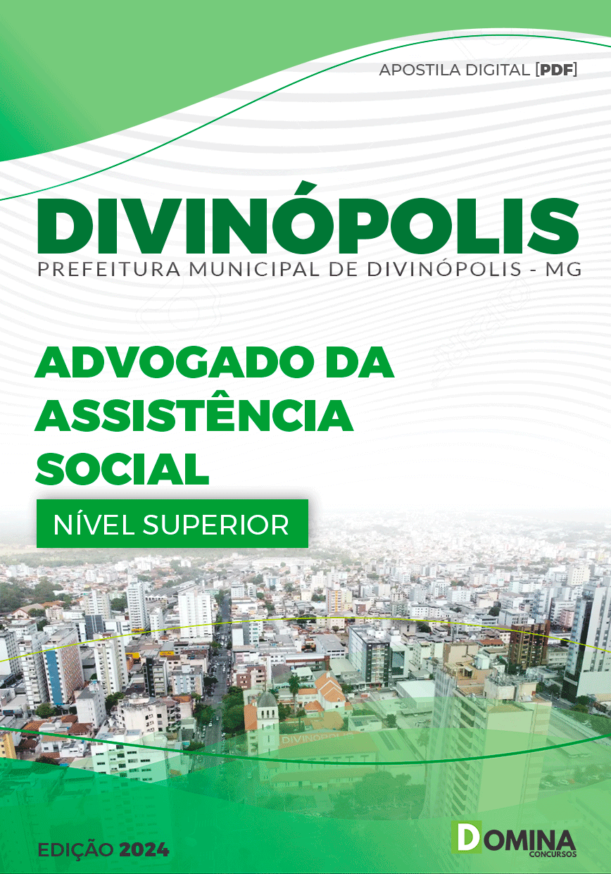 Apostila Prefeitura Divinópolis MG 2024 Advogado Da Assistência Social