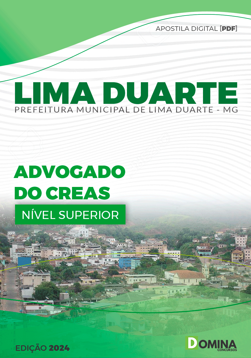 Apostila Prefeitura Lima Duarte MG 2024 Advogado do CREAS