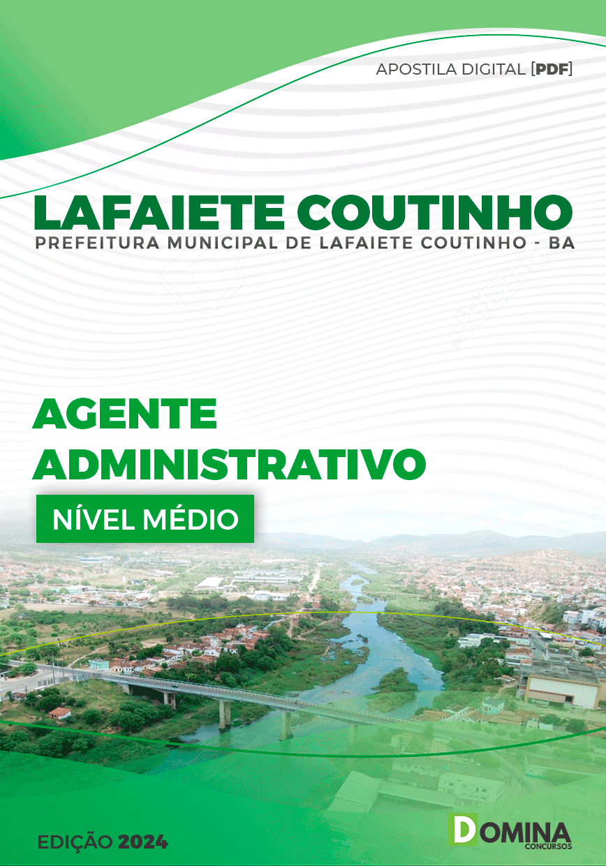 Apostila Prefeitura Lafaiete Coutinho BA 2024 Assistente Administrativo