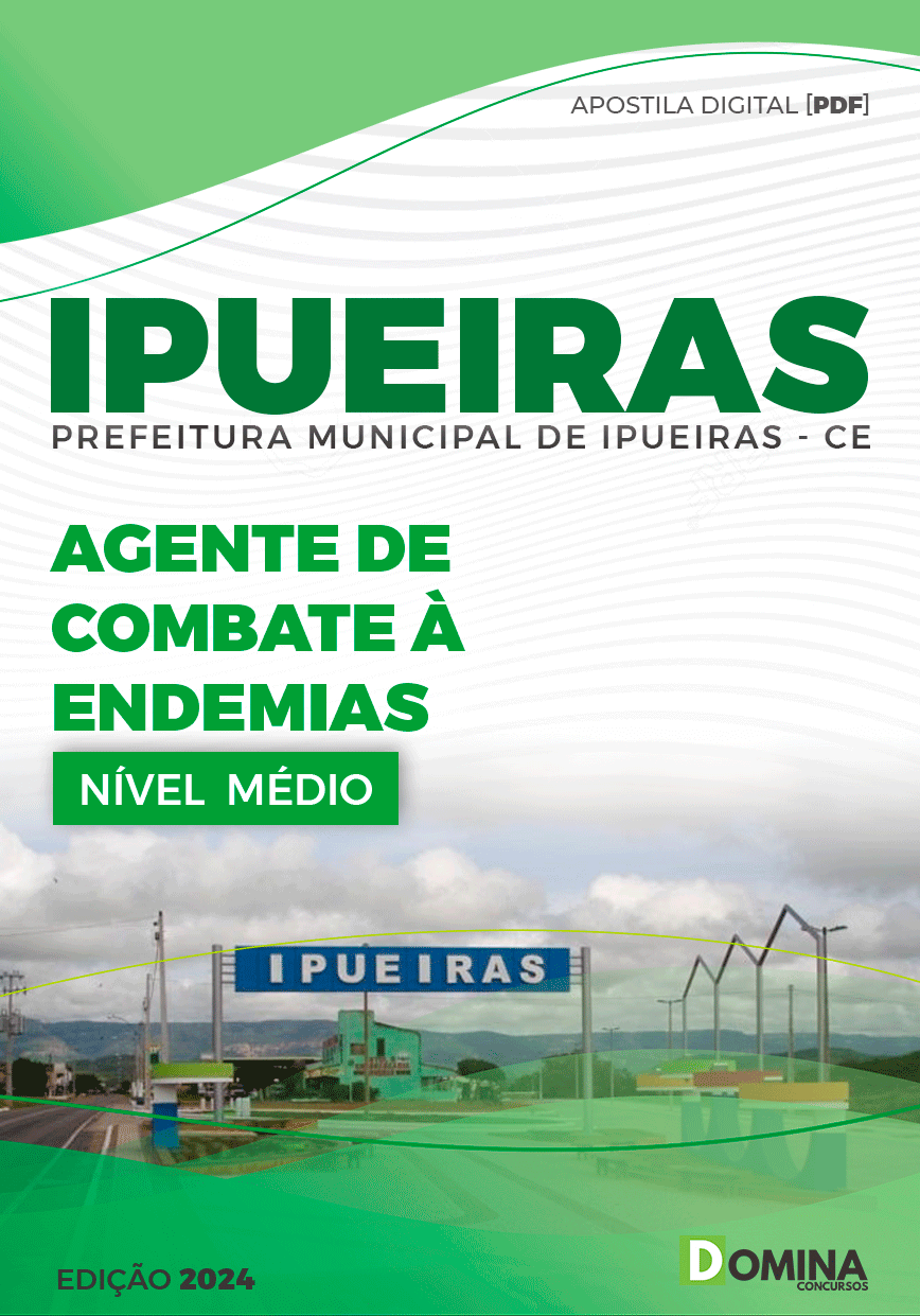 Apostila Prefeitura Ipueiras CE 2024 Agente Combate Endemias