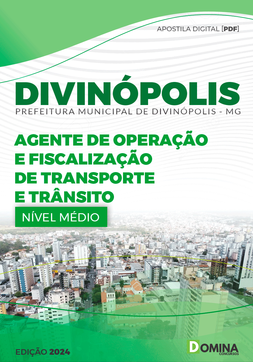 Apostila Prefeitura Divinópolis MG 2024 Agente De Operação E Fiscalização