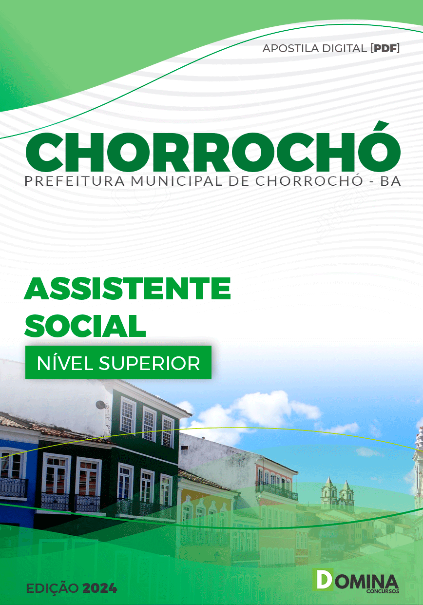 Apostila Prefeitura Chorrochó BA 2024 Assistente Social