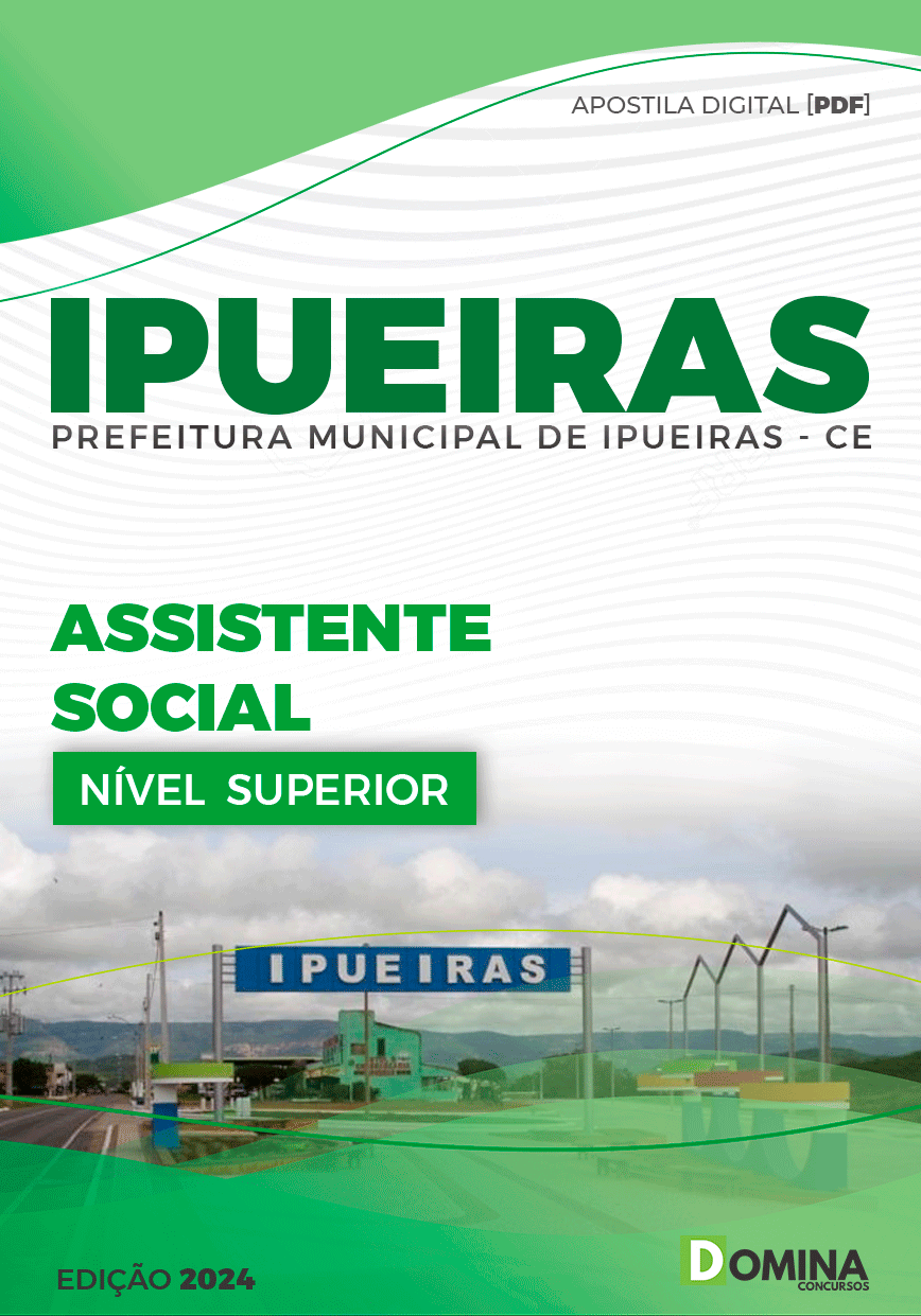 Apostila Prefeitura Ipueiras CE 2024 Assistente Social