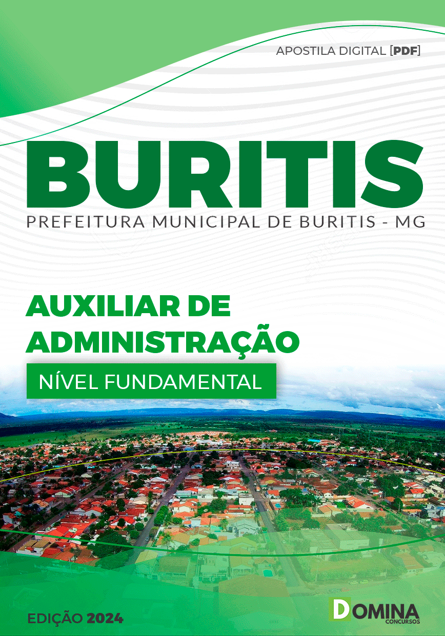 Apostila Prefeitura Buritis MG 2024 Auxiliar de Administração