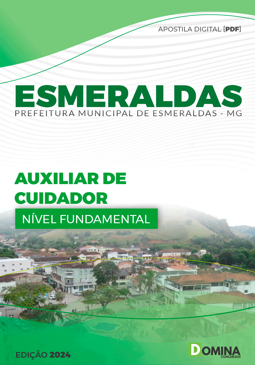 Apostila Pref Esmeraldas MG 2024 Auxiliar De Cuidador