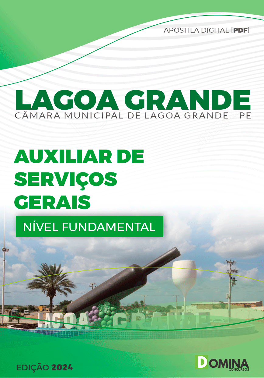 Apostila Câmara Lagoa Grande PE 2024 Auxiliar Serviços Gerais