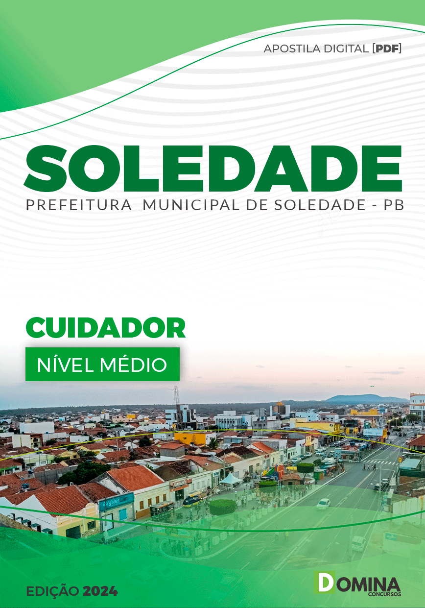 Apostila Prefeitura Soledade PB 2024 Cuidador
