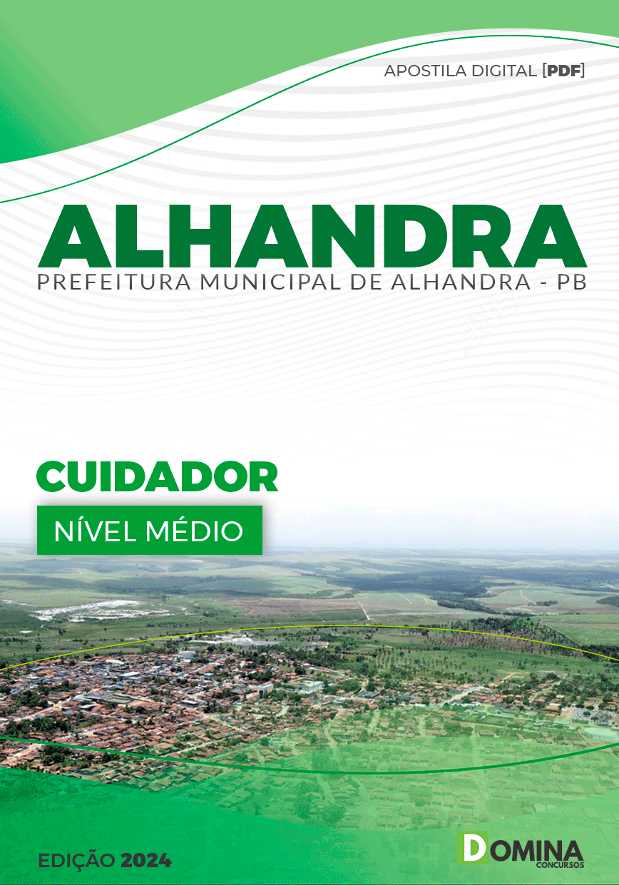 Apostila Prefeitura Alhandra PB 2024 Cuidador