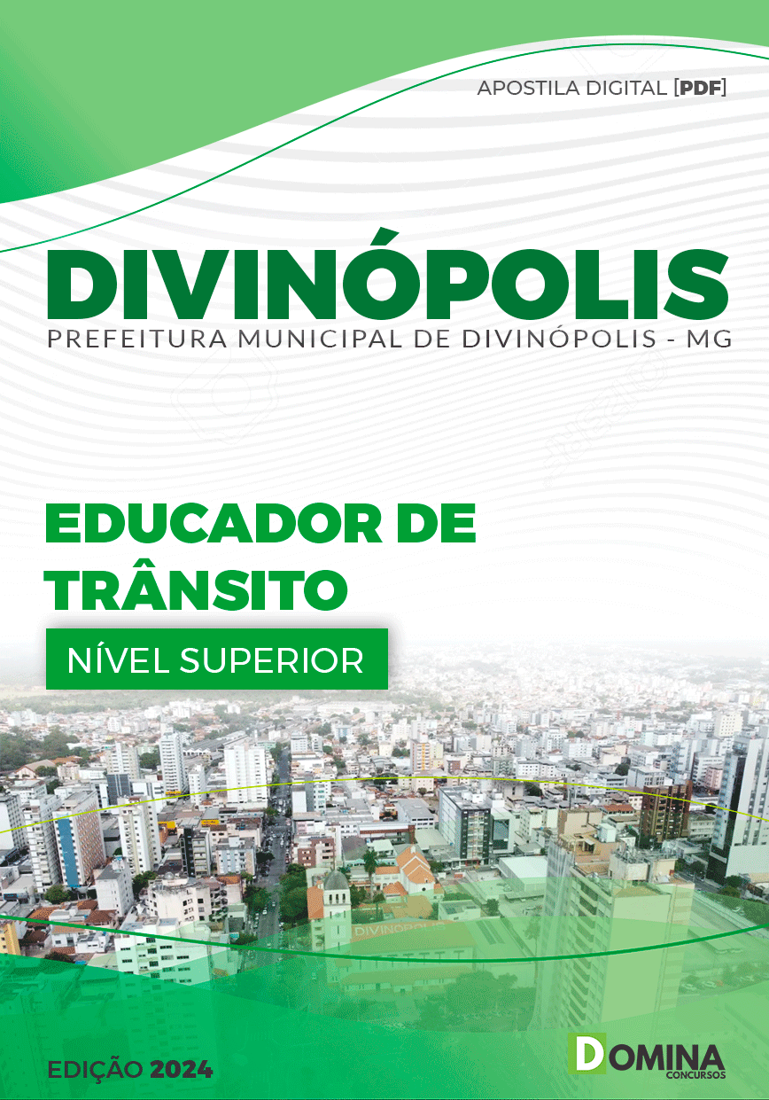 Apostila Prefeitura Divinópolis MG 2024 Educador De Trânsito