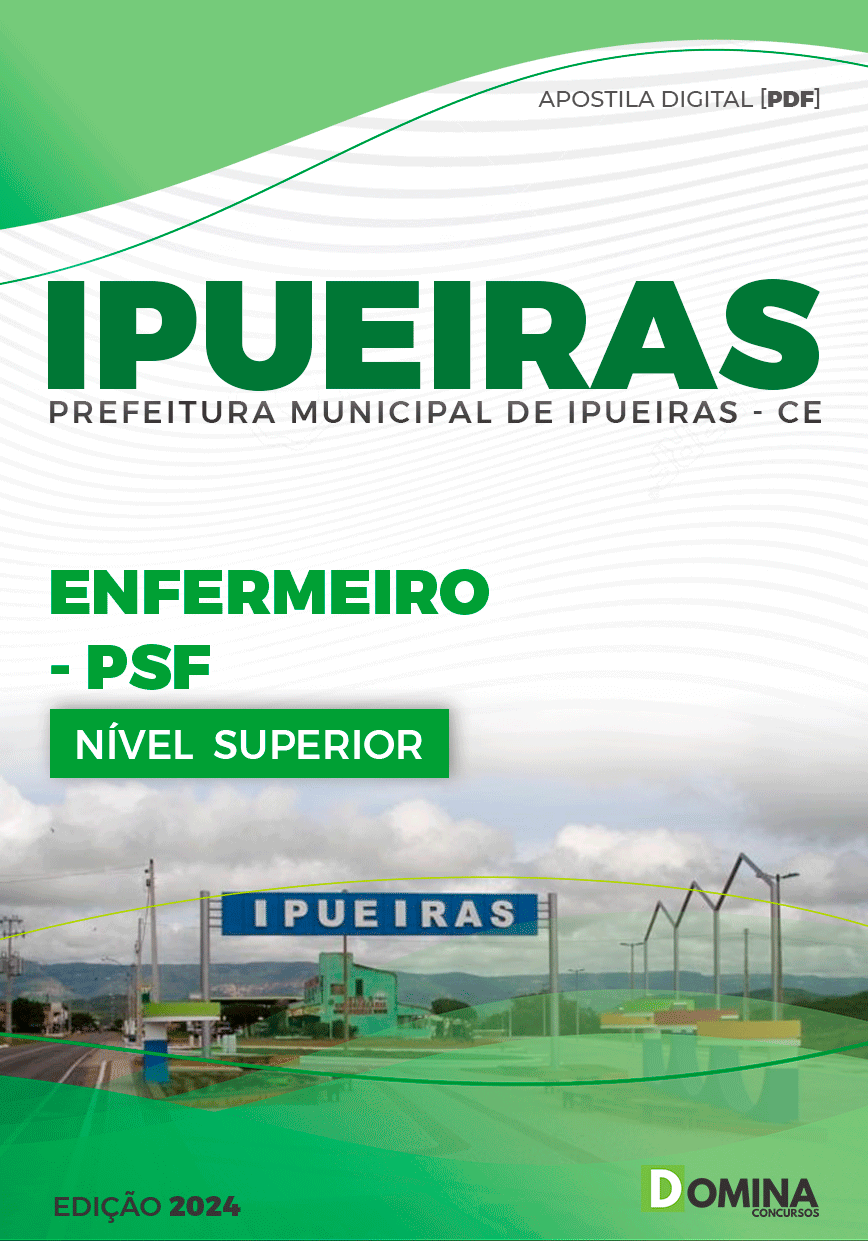 Apostila Prefeitura Ipueiras CE 2024 Enfermeiro PSF